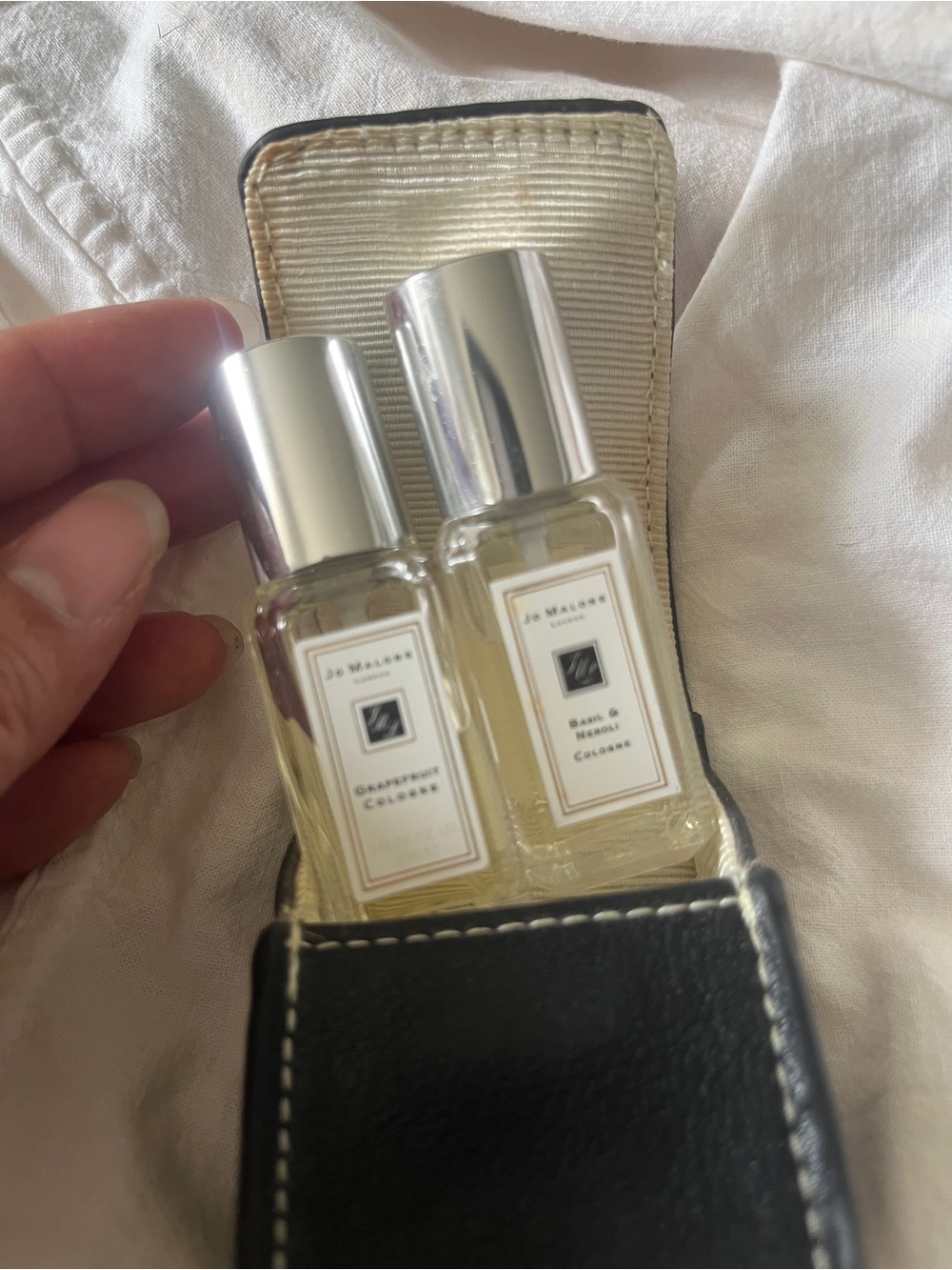 Jo Malone Deluxe Travel Set Grapefruit & Lime Basil Mandarin .3oz each